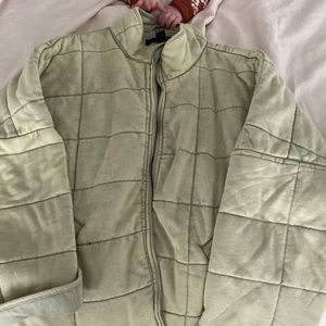 Quilted bomber jacket